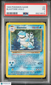 1999 Pokemon Game Blastoise #2 Holo PSA 1